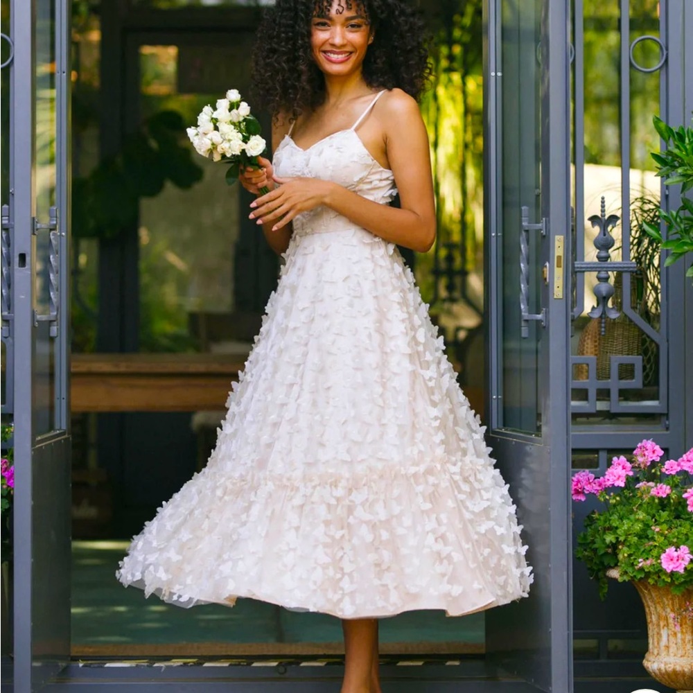 NWT Gorgeous Butterfly Mesh Dress / Butterfly Dress / Elegant Dress